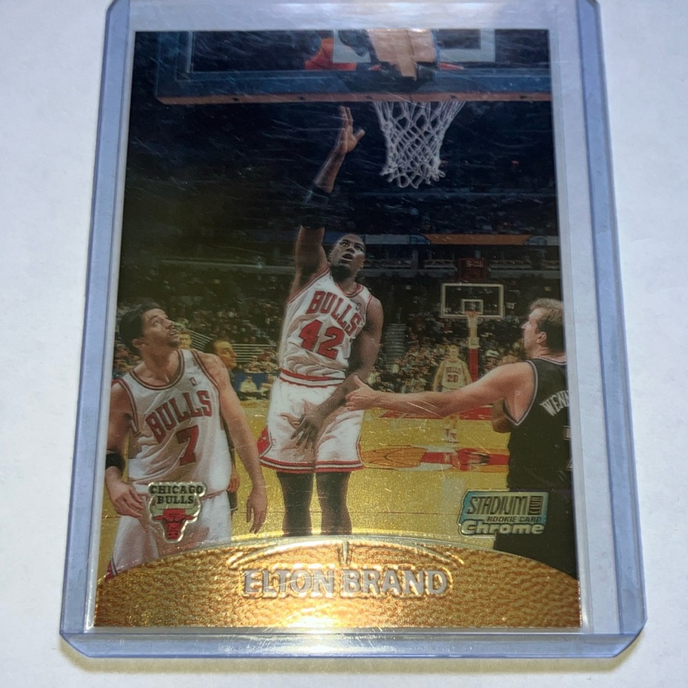 2000 Stadium Club Chrome Elton Brand Chicago Bulls ROOKIE Card RARE